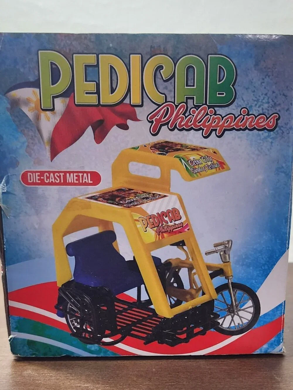 Pedi Cab Philippines  Die Metal Cast Figurine